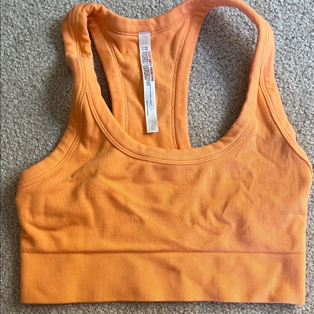 Free Movement Orange Sports Bra M/L